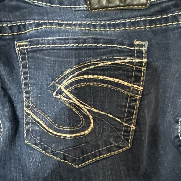 Silver Jeans Suki Skinny Dark Blue Jeans Womens Size 28/31 L - Picture 10 of 11
